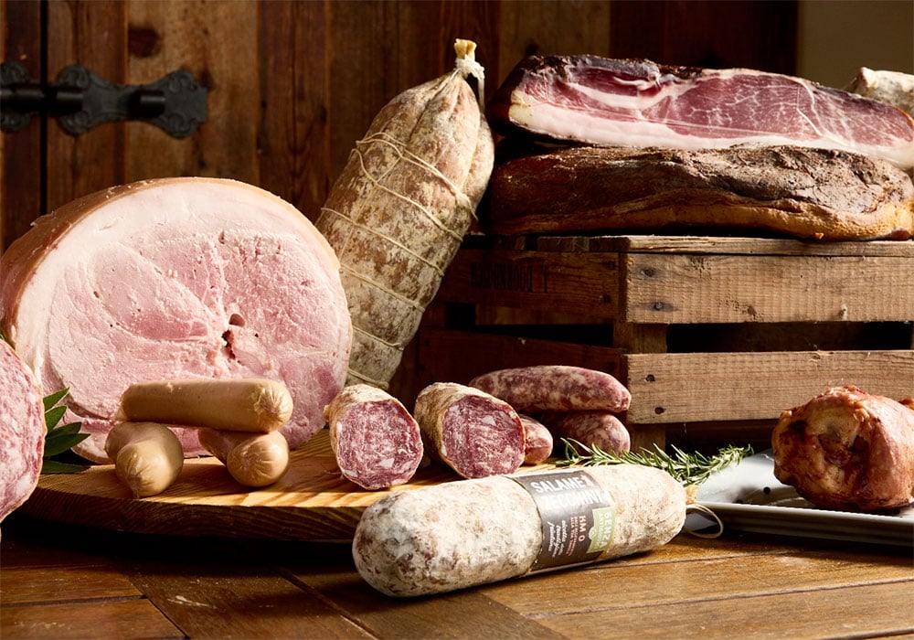 Una selezione di salumi e insaccati vari Zecchini